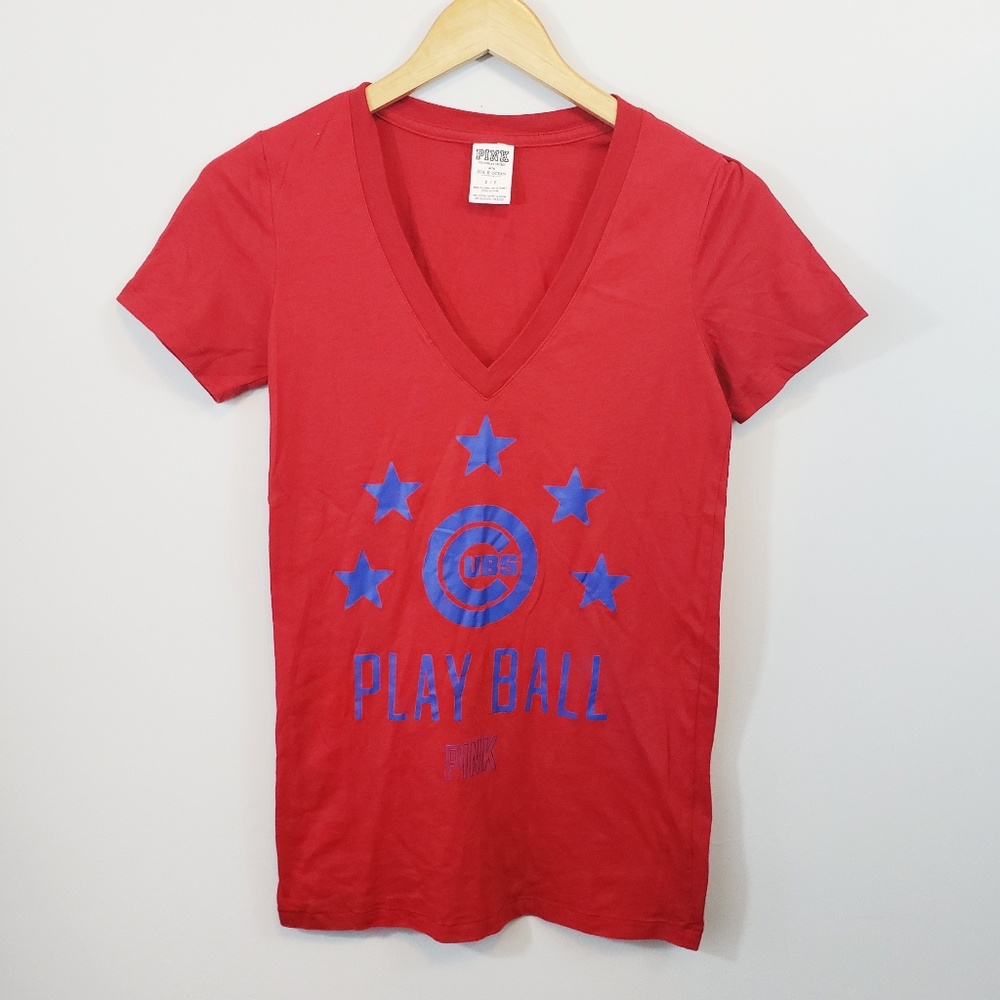 Pink Victoria's Secret Cubs T shirt
